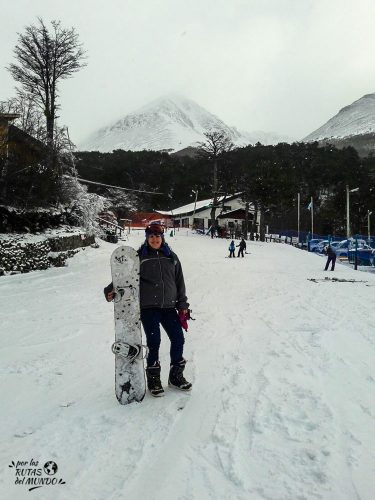 aprender snowboard ushuaia en invierno