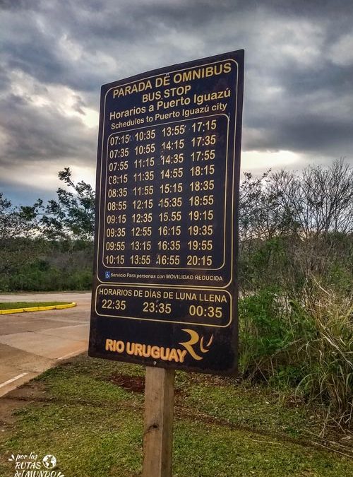 horario de colectivos a Cataratas del Iguazu – Info util – Por las rutas del mundo